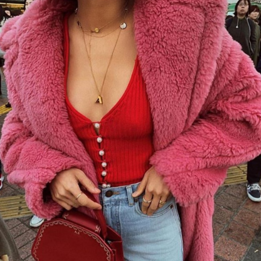 MUSIER PARIS CLARISSE CARDIGAN IN RED SIZE 40